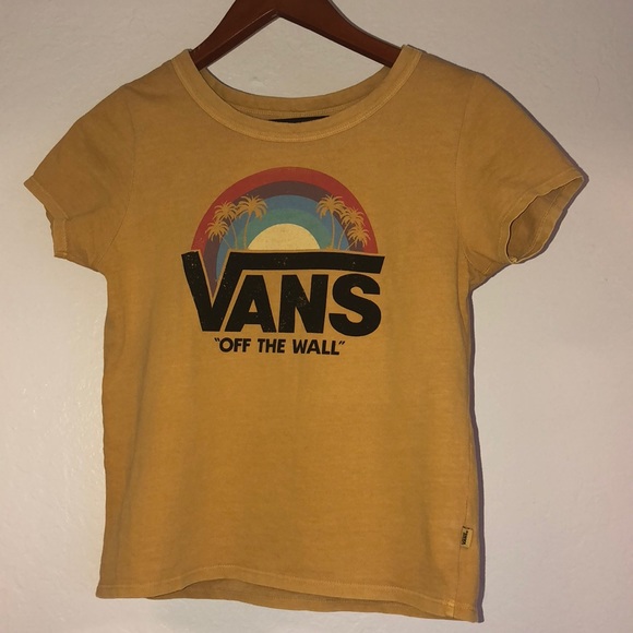 Vans Tops - Yellow Vans Tee